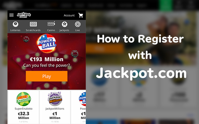 How to Register Jackpot.com